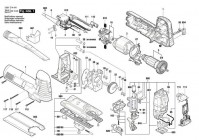 Bosch 3 601 E14 041 GST 140 CE Orbital Jigsaw Spare Parts